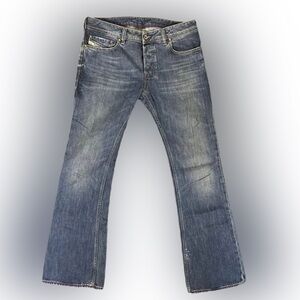 Diesel Men's Bootcut Jeans in Classic Blue